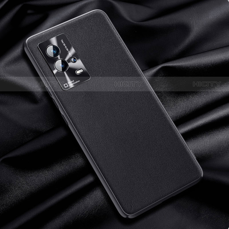 Coque Luxe Cuir Housse Etui S03 pour Vivo iQOO 8 5G Noir Plus