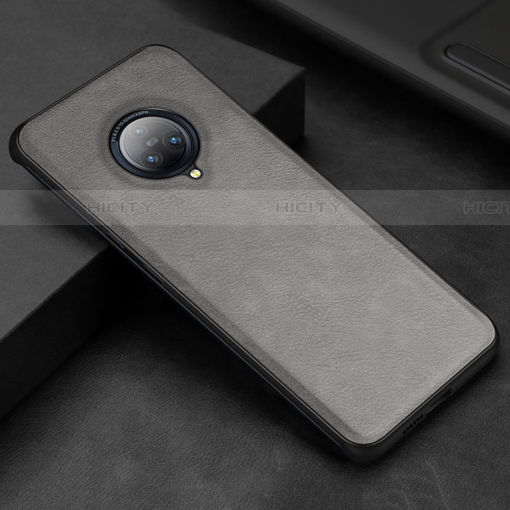 Coque Luxe Cuir Housse Etui S03 pour Vivo Nex 3 Gris Plus