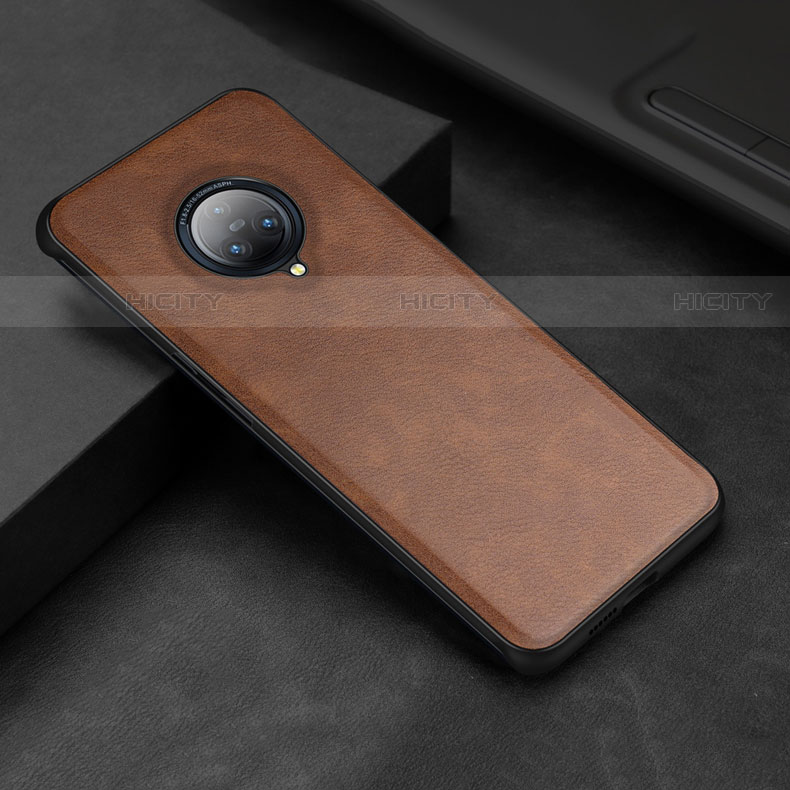 Coque Luxe Cuir Housse Etui S03 pour Vivo Nex 3 Marron Plus