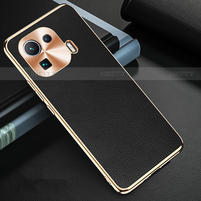 Coque Luxe Cuir Housse Etui S03 pour Xiaomi Mi 11 Pro 5G Noir Plus