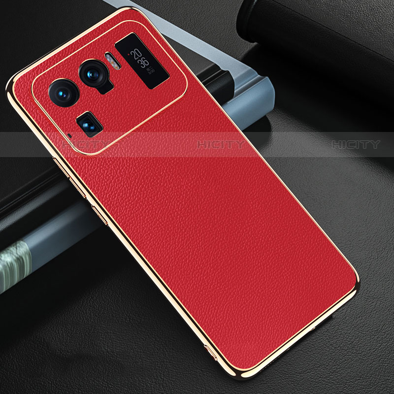 Coque Luxe Cuir Housse Etui S03 pour Xiaomi Mi 11 Ultra 5G Rouge Plus