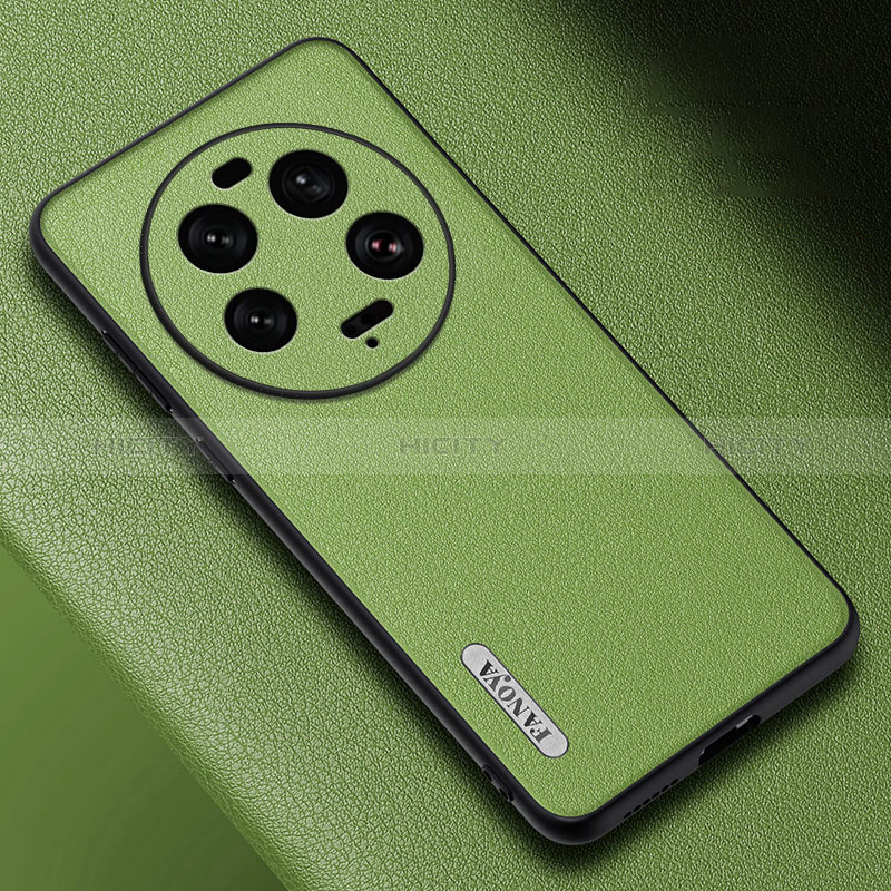 Coque Luxe Cuir Housse Etui S03 pour Xiaomi Mi 13 Ultra 5G Vert Plus