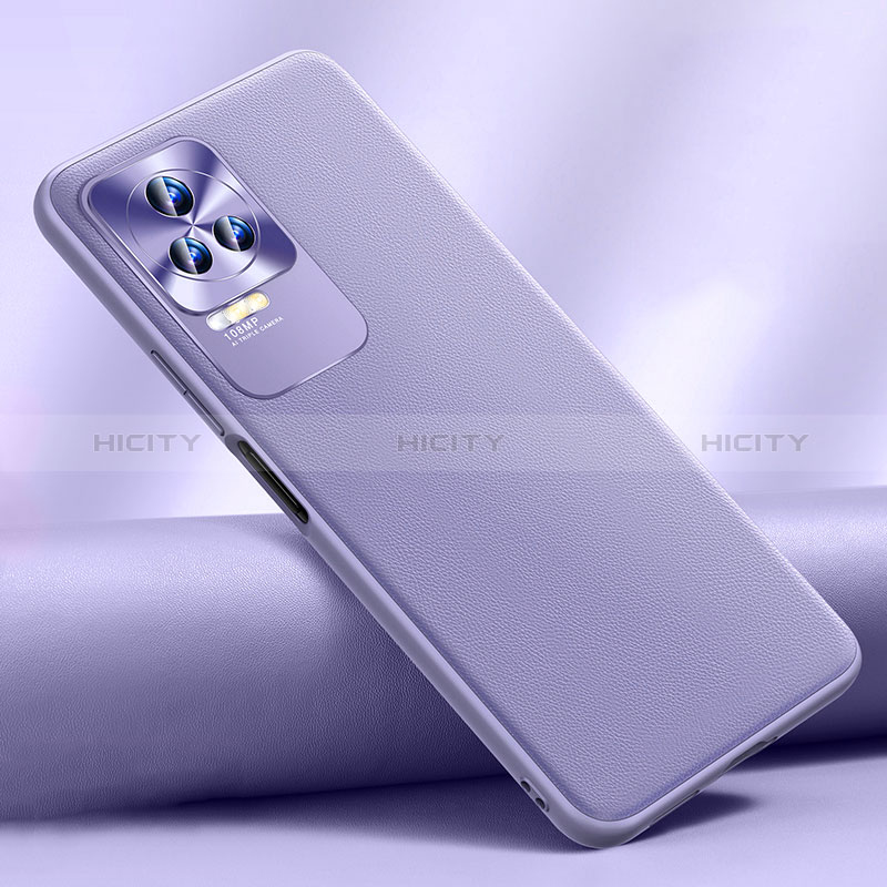 Coque Luxe Cuir Housse Etui S03 pour Xiaomi Poco F4 5G Violet Clair Plus