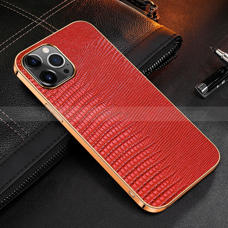 Coque Luxe Cuir Housse Etui S04 pour Apple iPhone 14 Pro Max Plus