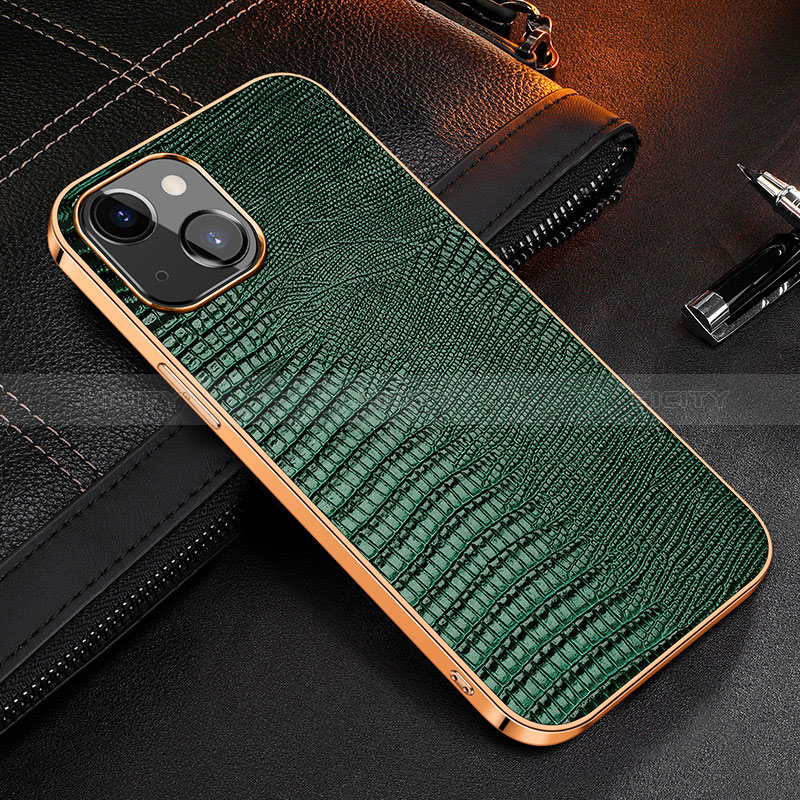 Coque Luxe Cuir Housse Etui S04 pour Apple iPhone 15 Plus