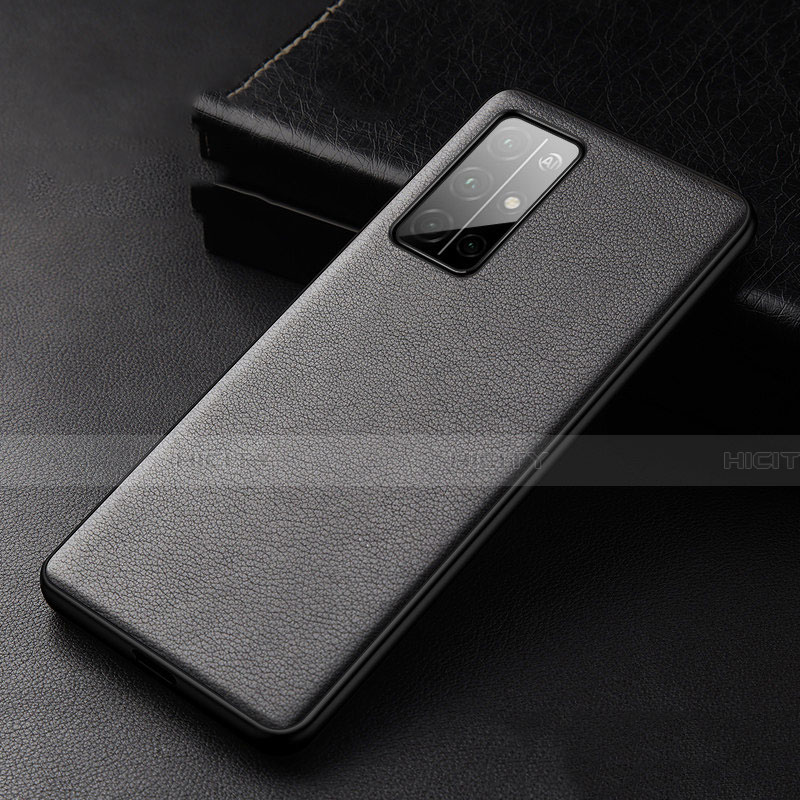 Coque Luxe Cuir Housse Etui S04 pour Huawei Honor 30S Noir Plus