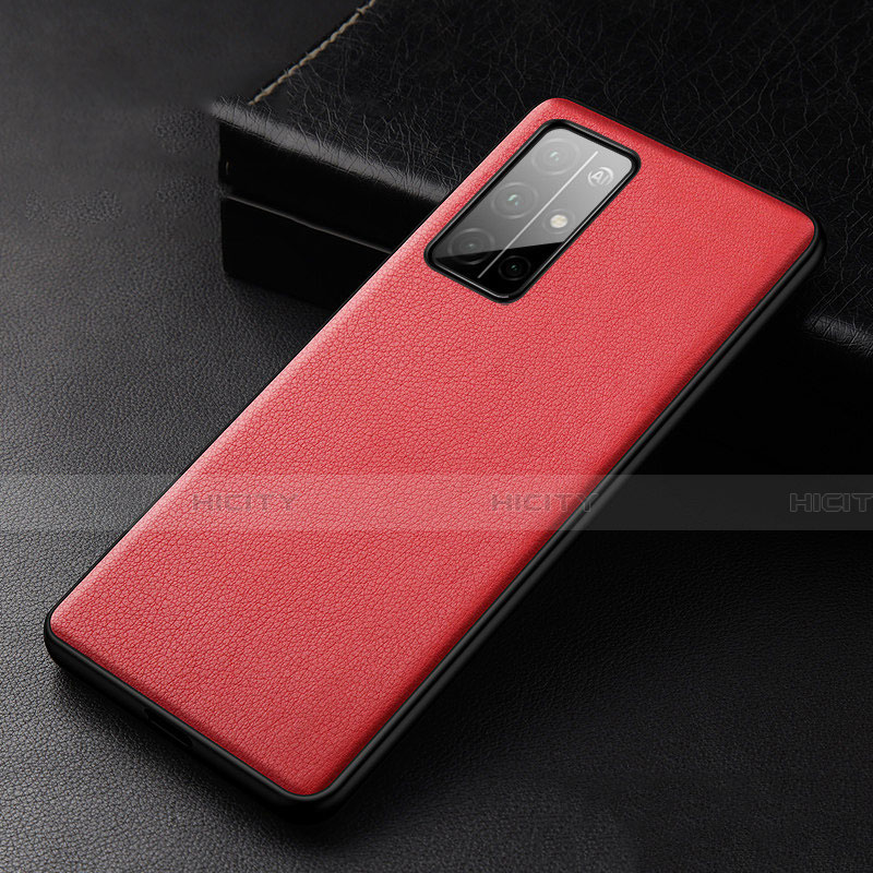 Coque Luxe Cuir Housse Etui S04 pour Huawei Honor 30S Rouge Plus