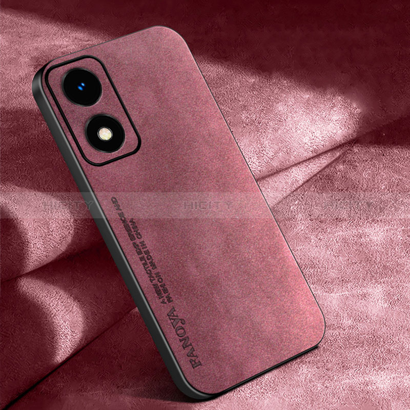 Coque Luxe Cuir Housse Etui S04 pour Oppo A2x 5G Rouge Plus