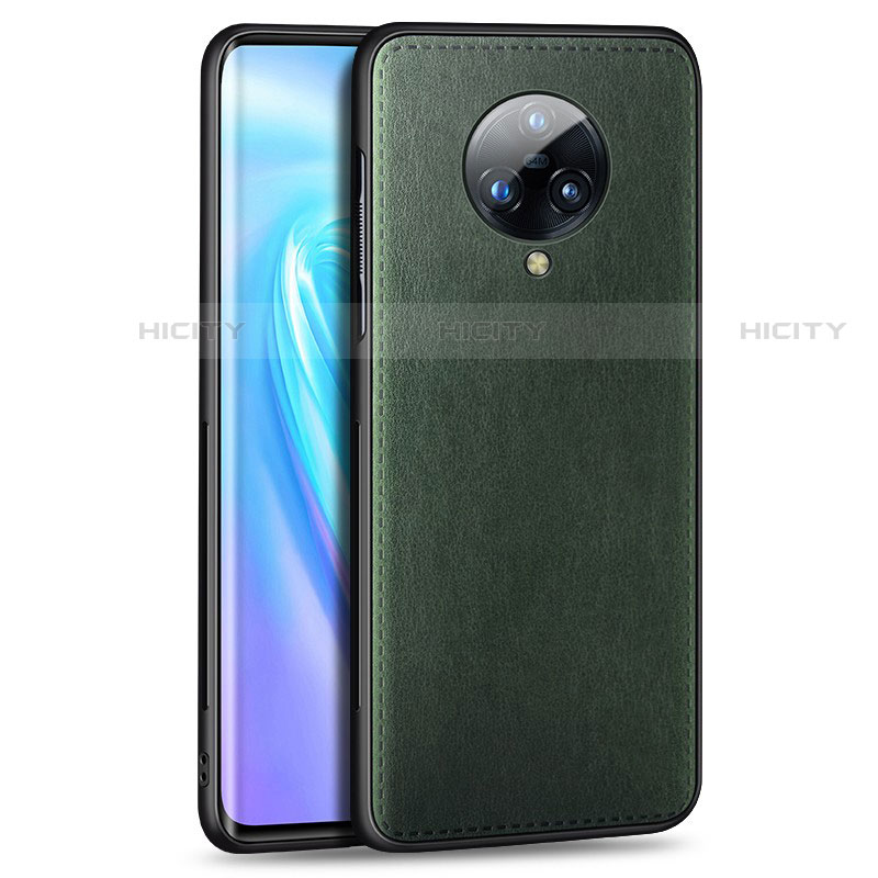 Coque Luxe Cuir Housse Etui S04 pour Vivo Nex 3S Vert Plus