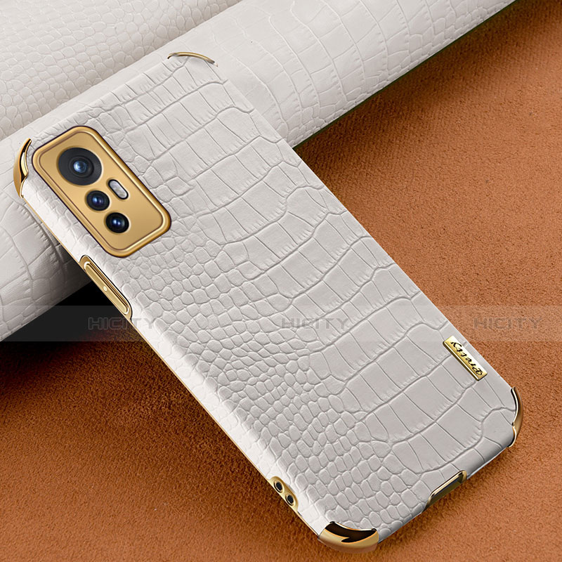 Coque Luxe Cuir Housse Etui S04 pour Xiaomi Mi 12 5G Blanc Plus