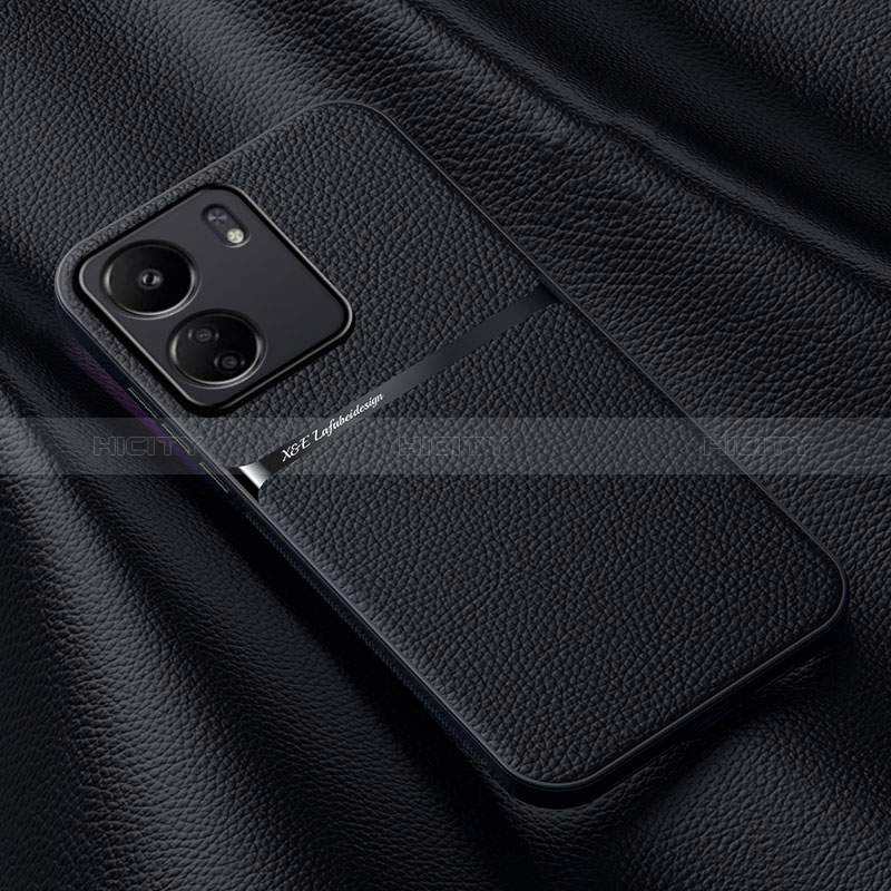 Coque Luxe Cuir Housse Etui S04 pour Xiaomi Poco C65 Noir Plus