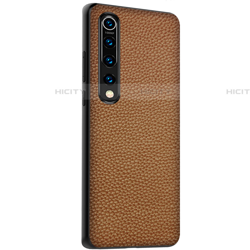 Coque Luxe Cuir Housse Etui S05 pour Xiaomi Mi 10 Orange Plus