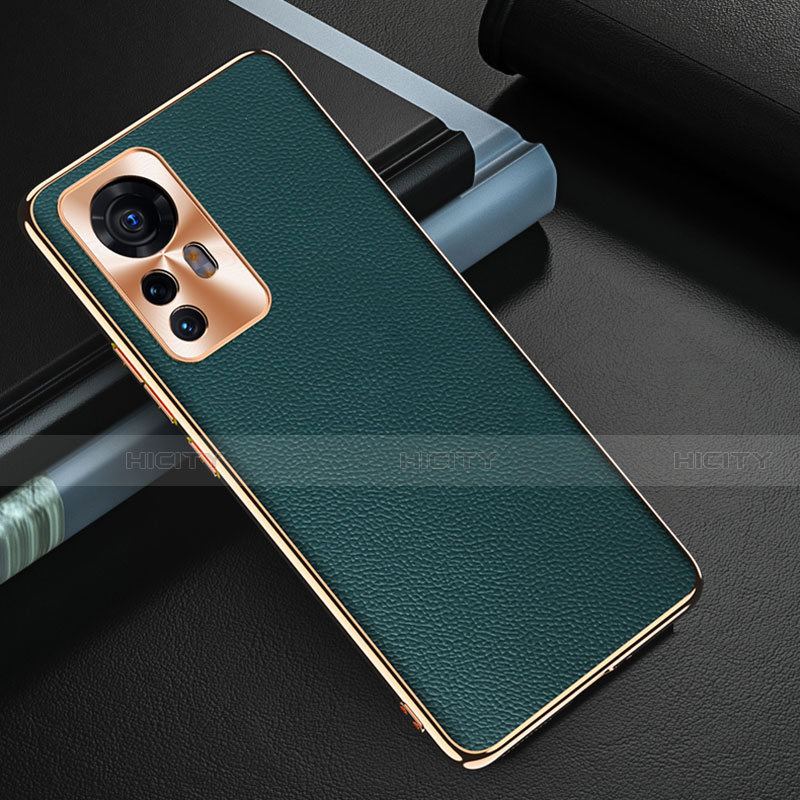 Coque Luxe Cuir Housse Etui S07 pour Xiaomi Mi 12 5G Vert Plus