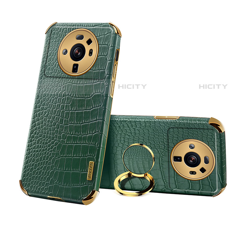 Coque Luxe Cuir Housse Etui S07 pour Xiaomi Mi 12S Ultra 5G Vert Plus