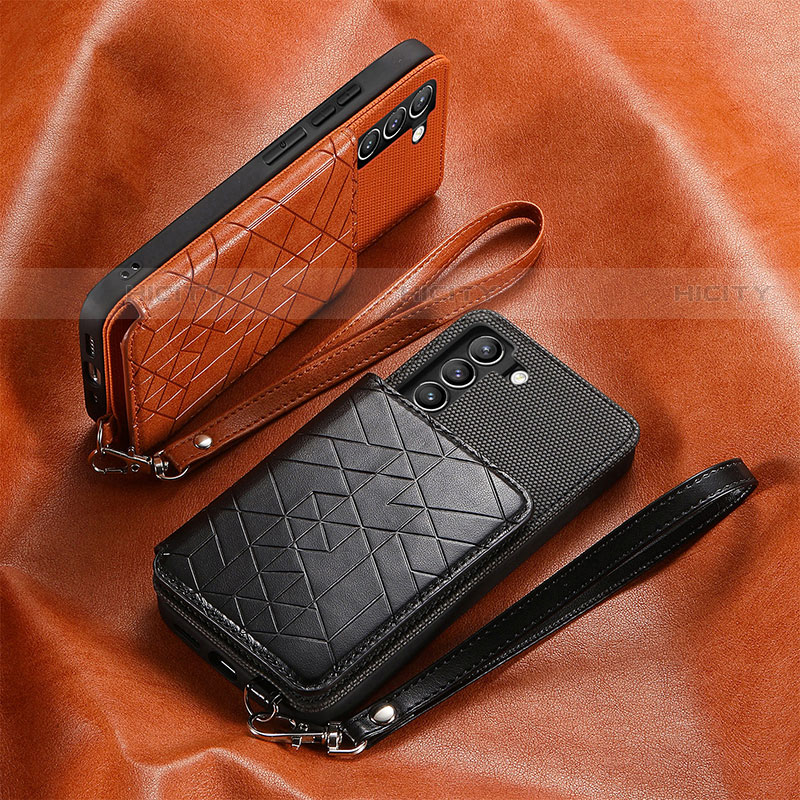 Coque Luxe Cuir Housse Etui S07D pour Samsung Galaxy S21 5G Plus