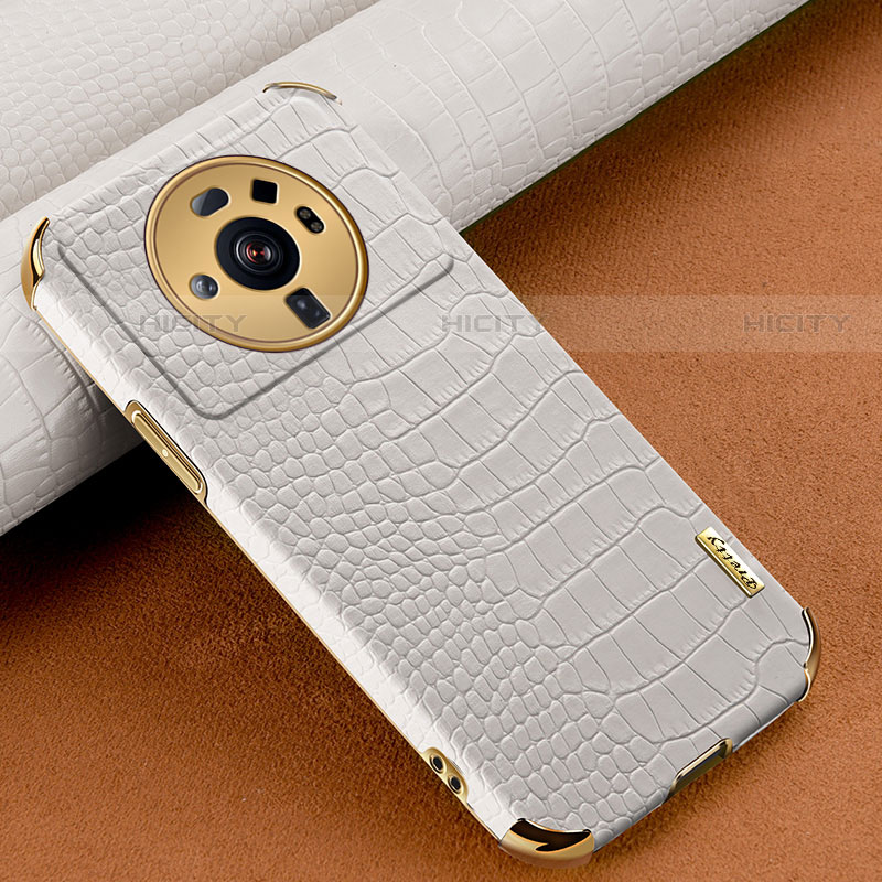 Coque Luxe Cuir Housse Etui S08 pour Xiaomi Mi 12 Ultra 5G Blanc Plus