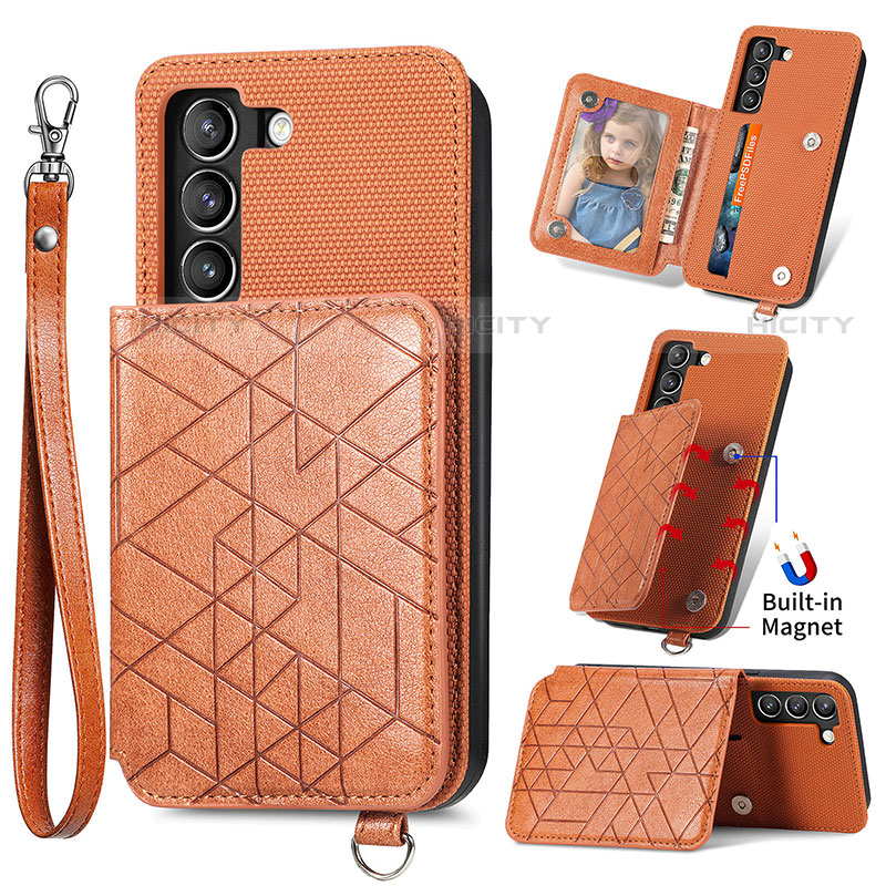 Coque Luxe Cuir Housse Etui S08D pour Samsung Galaxy S22 Plus 5G Plus