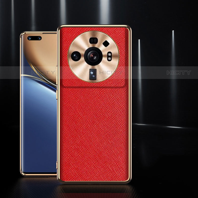 Coque Luxe Cuir Housse Etui S10 pour Xiaomi Mi 12 Ultra 5G Rouge Plus