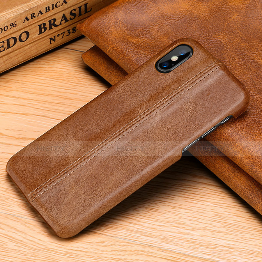 Coque Luxe Cuir Housse Etui S11 pour Apple iPhone Xs Max Plus