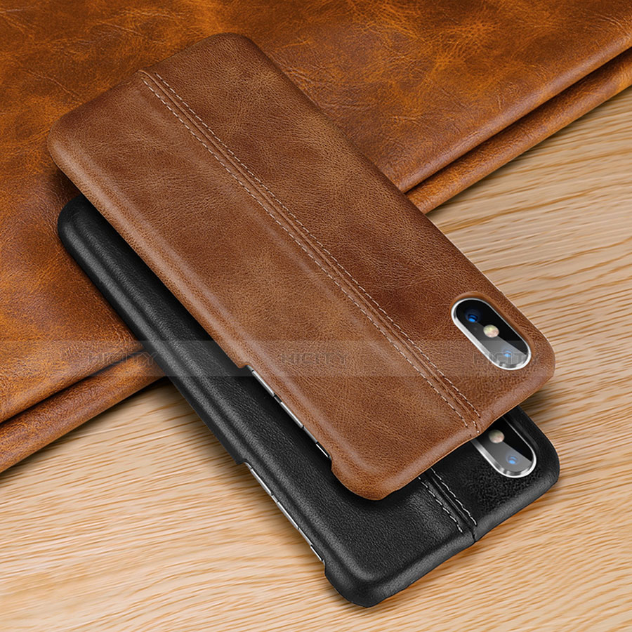 Coque Luxe Cuir Housse Etui S11 pour Apple iPhone Xs Max Plus