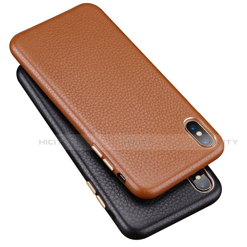 Coque Luxe Cuir Housse Etui S14 pour Apple iPhone X Plus