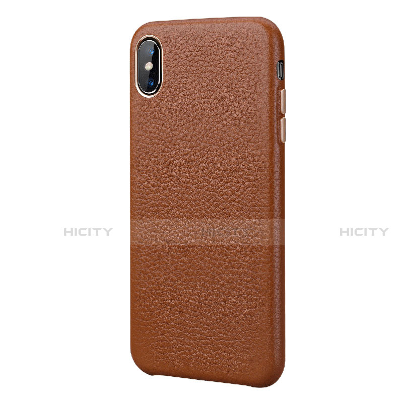 Coque Luxe Cuir Housse Etui S14 pour Apple iPhone X Plus