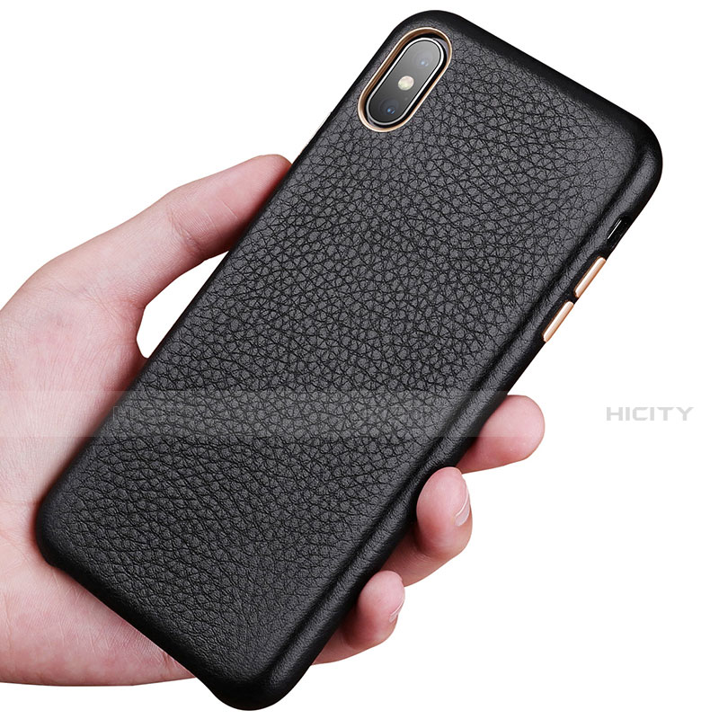 Coque Luxe Cuir Housse Etui S14 pour Apple iPhone X Plus