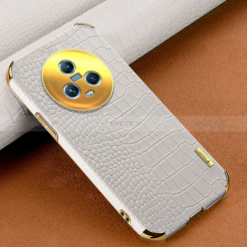 Coque Luxe Cuir Housse Etui XD1 pour Huawei Honor Magic5 5G Blanc Plus