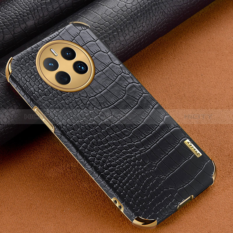 Coque Luxe Cuir Housse Etui XD1 pour Huawei Mate 50E Noir Plus