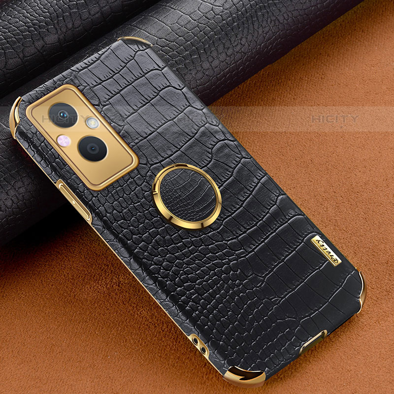 Coque Luxe Cuir Housse Etui XD1 pour Oppo F21s Pro 5G Noir Plus