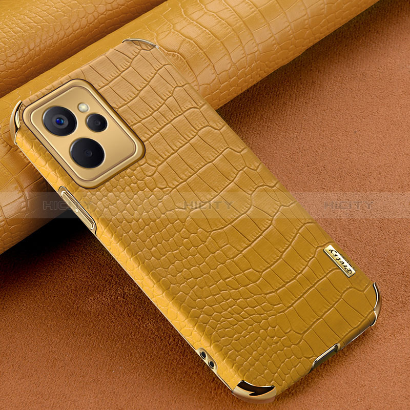 Coque Luxe Cuir Housse Etui XD1 pour Realme 10 5G Jaune Plus