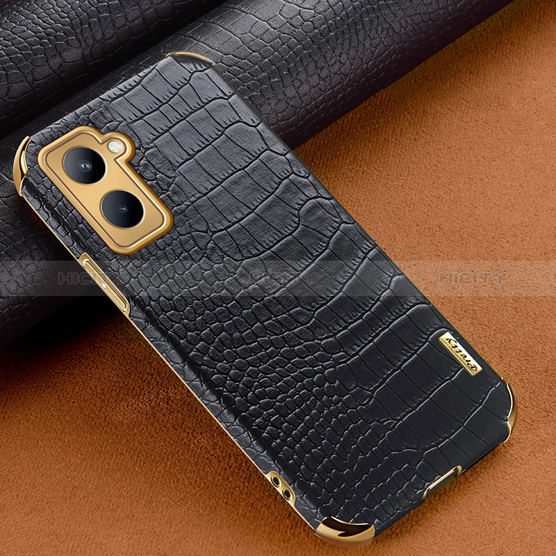 Coque Luxe Cuir Housse Etui XD1 pour Realme C33 Noir Plus