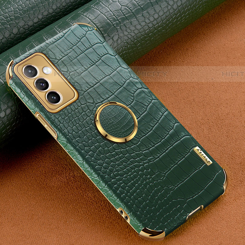 Coque Luxe Cuir Housse Etui XD1 pour Samsung Galaxy A05s Vert Plus