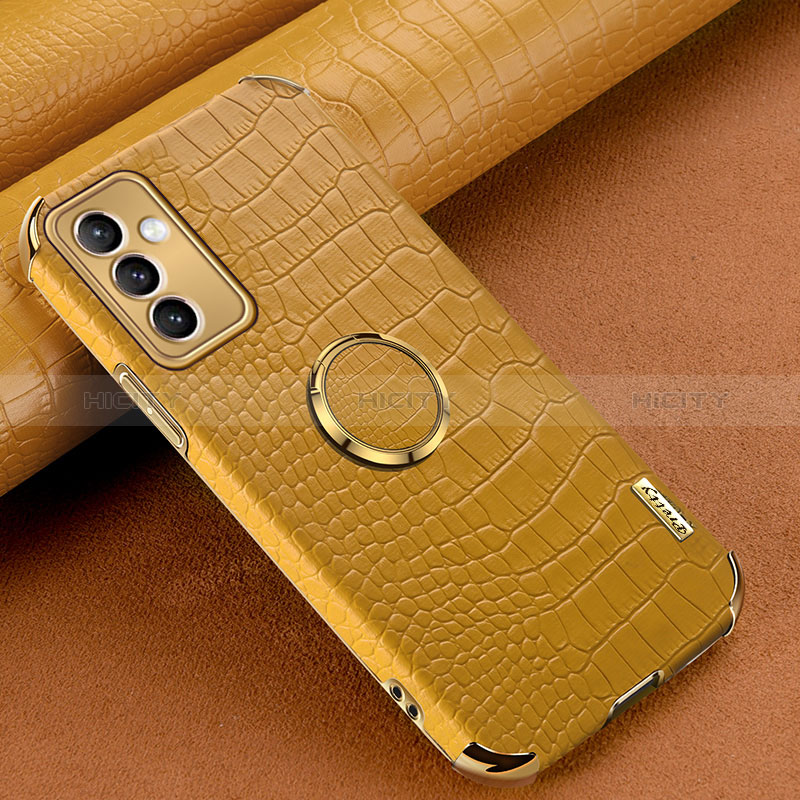 Coque Luxe Cuir Housse Etui XD1 pour Samsung Galaxy A15 5G Jaune Plus