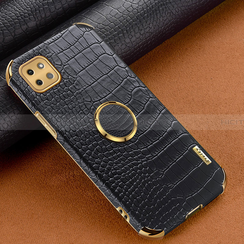 Coque Luxe Cuir Housse Etui XD1 pour Samsung Galaxy A22 5G Noir Plus