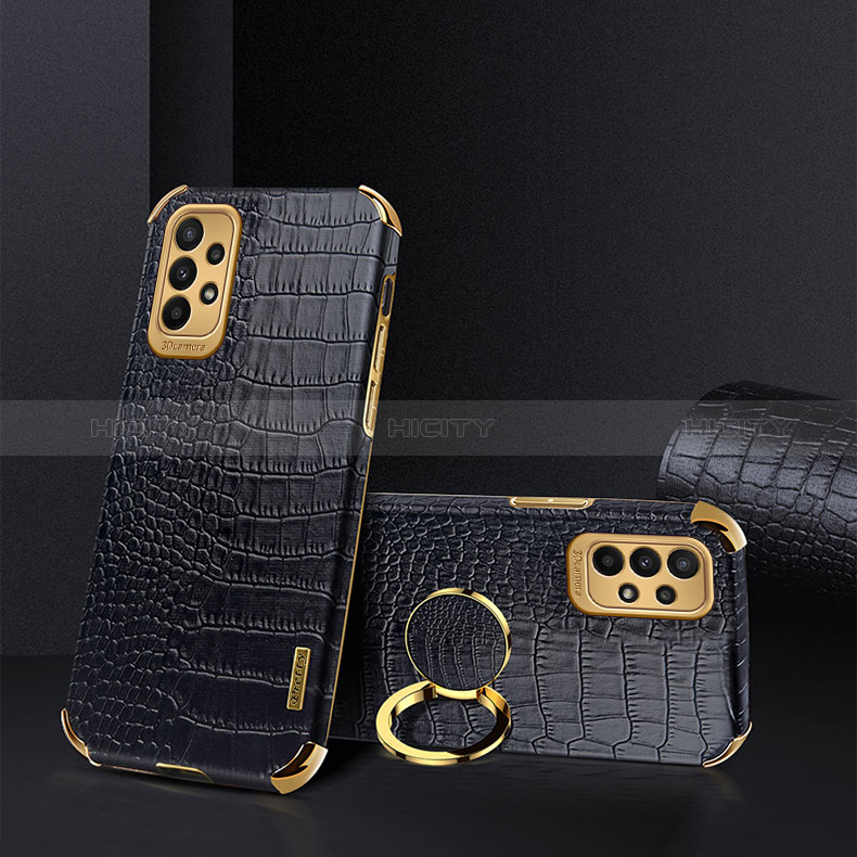 Coque Luxe Cuir Housse Etui XD1 pour Samsung Galaxy A23 5G Noir Plus