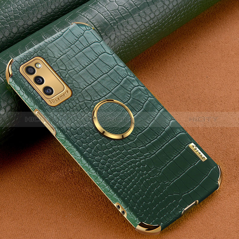 Coque Luxe Cuir Housse Etui XD1 pour Samsung Galaxy A41 Vert Plus