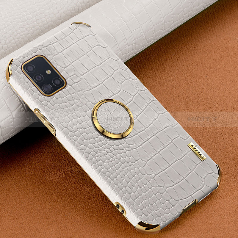 Coque Luxe Cuir Housse Etui XD1 pour Samsung Galaxy M40S Blanc Plus