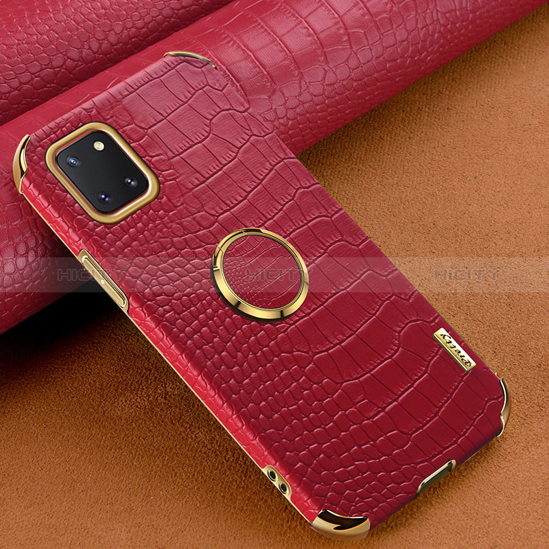 Coque Luxe Cuir Housse Etui XD1 pour Samsung Galaxy M60s Rouge Plus