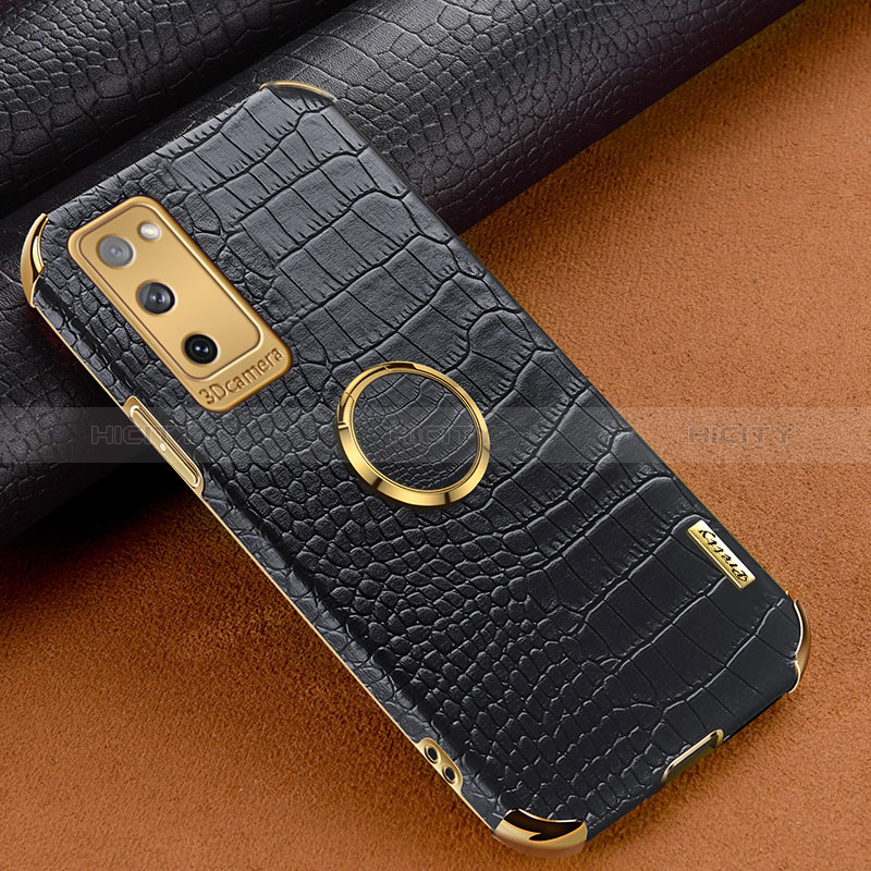 Coque Luxe Cuir Housse Etui XD1 pour Samsung Galaxy S20 FE 4G Noir Plus