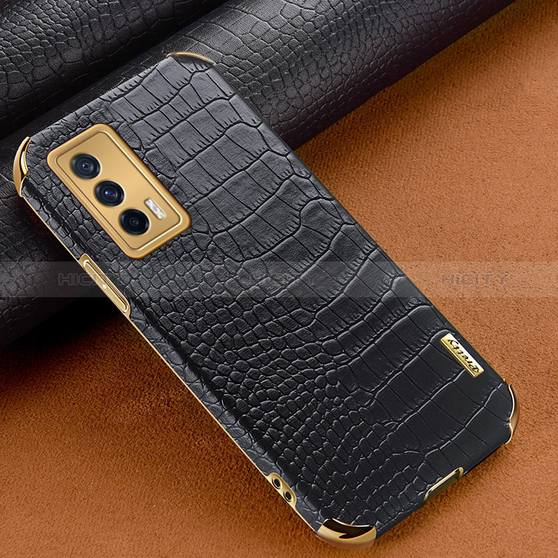 Coque Luxe Cuir Housse Etui XD1 pour Vivo iQOO 7 India 5G Noir Plus