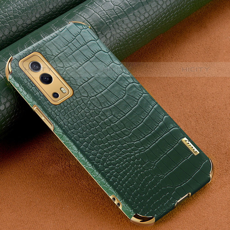 Coque Luxe Cuir Housse Etui XD1 pour Vivo iQOO Z3 5G Vert Plus