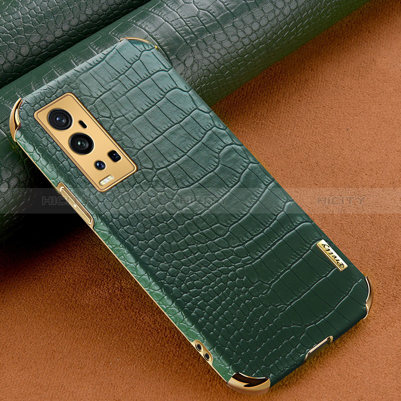 Coque Luxe Cuir Housse Etui XD1 pour Vivo X60 Pro+ Plus 5G Vert Plus