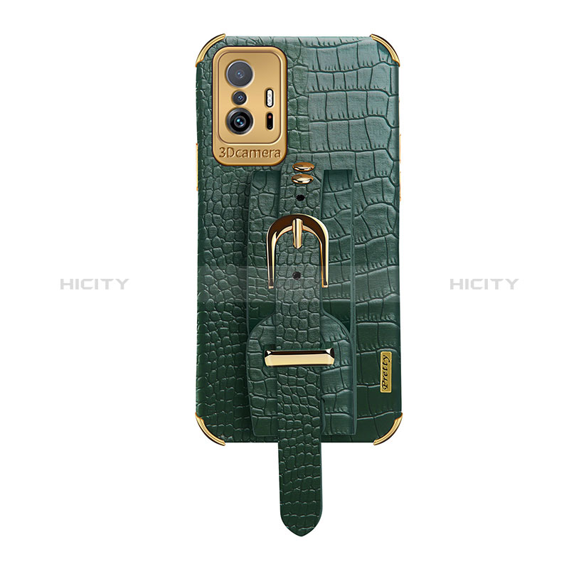 Coque Luxe Cuir Housse Etui XD1 pour Xiaomi Mi 11T Pro 5G Vert Plus