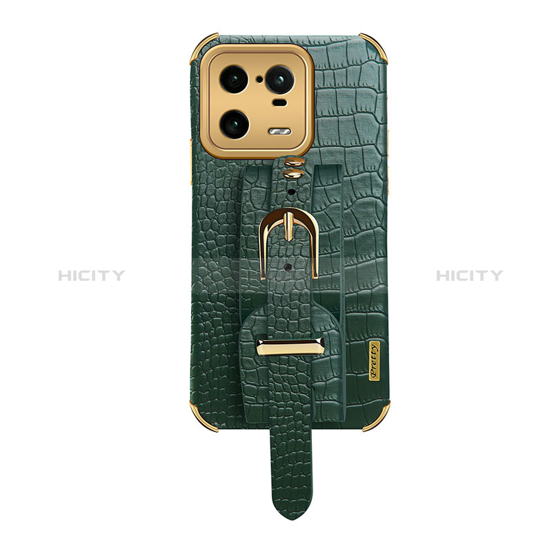 Coque Luxe Cuir Housse Etui XD1 pour Xiaomi Mi 13 Pro 5G Vert Plus