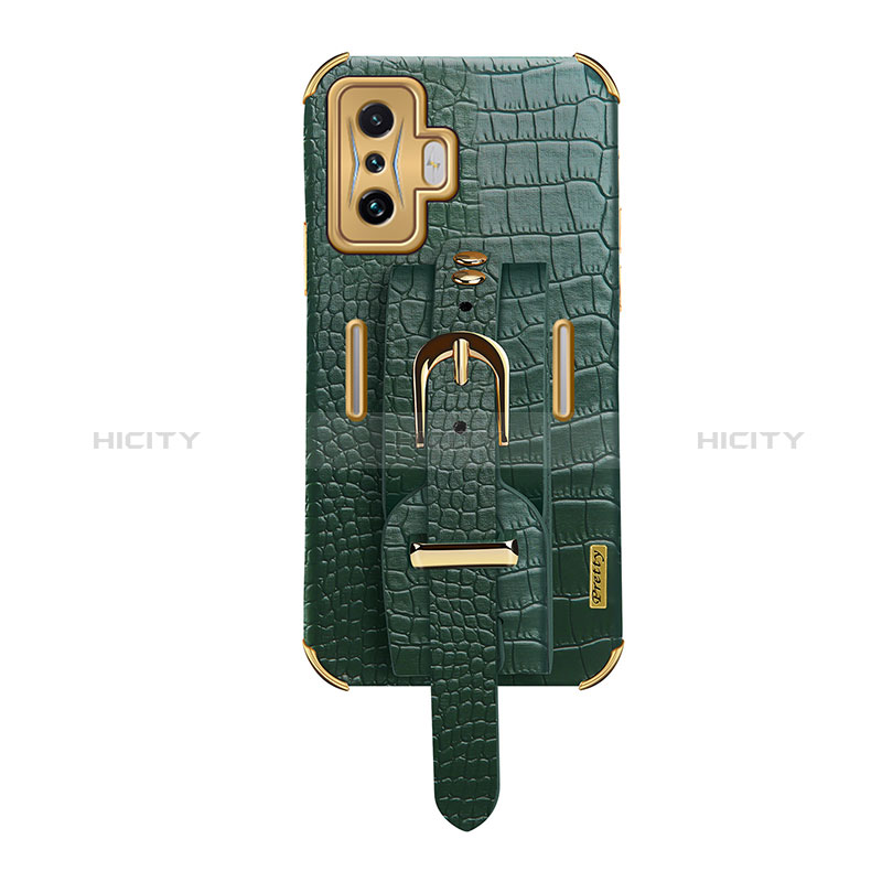 Coque Luxe Cuir Housse Etui XD1 pour Xiaomi Poco F4 GT 5G Vert Plus