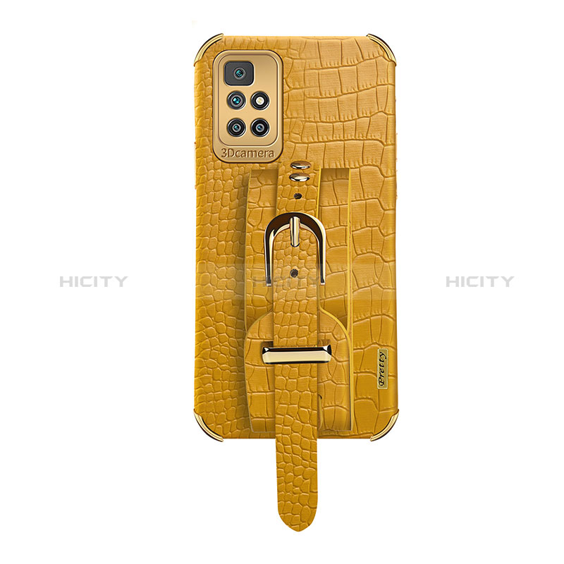 Coque Luxe Cuir Housse Etui XD1 pour Xiaomi Redmi 10 (2022) Jaune Plus