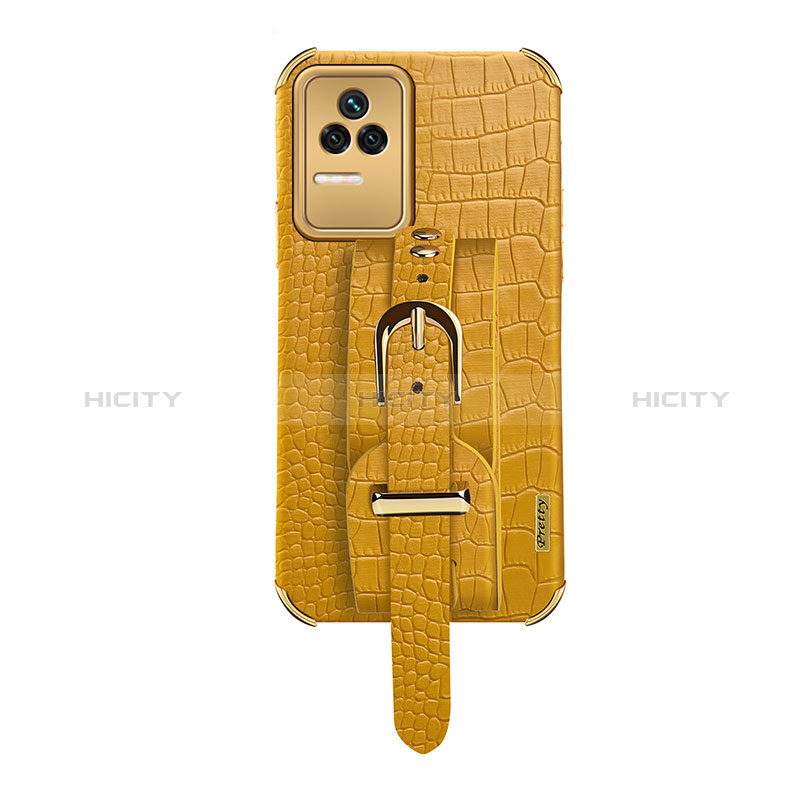 Coque Luxe Cuir Housse Etui XD1 pour Xiaomi Redmi K50 5G Jaune Plus