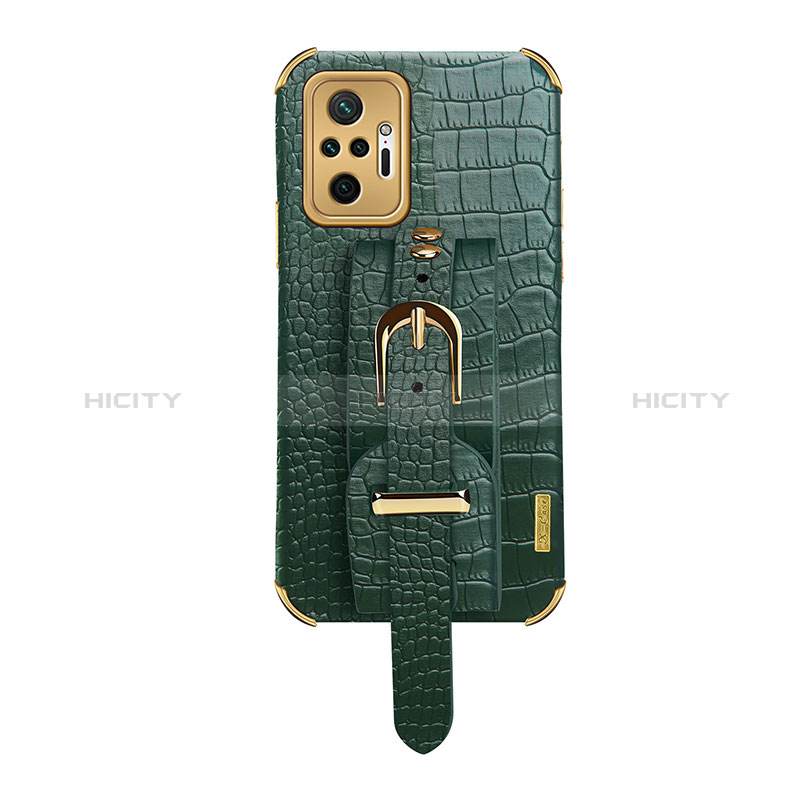 Coque Luxe Cuir Housse Etui XD1 pour Xiaomi Redmi Note 10 Pro Max Vert Plus