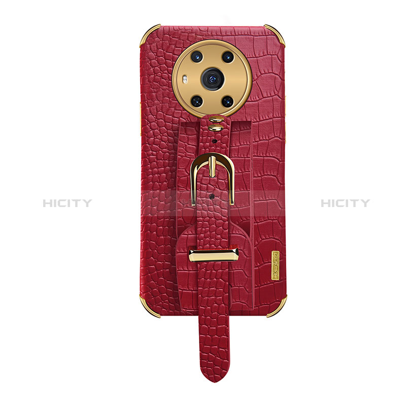 Coque Luxe Cuir Housse Etui XD2 pour Huawei Honor Magic3 5G Rouge Plus